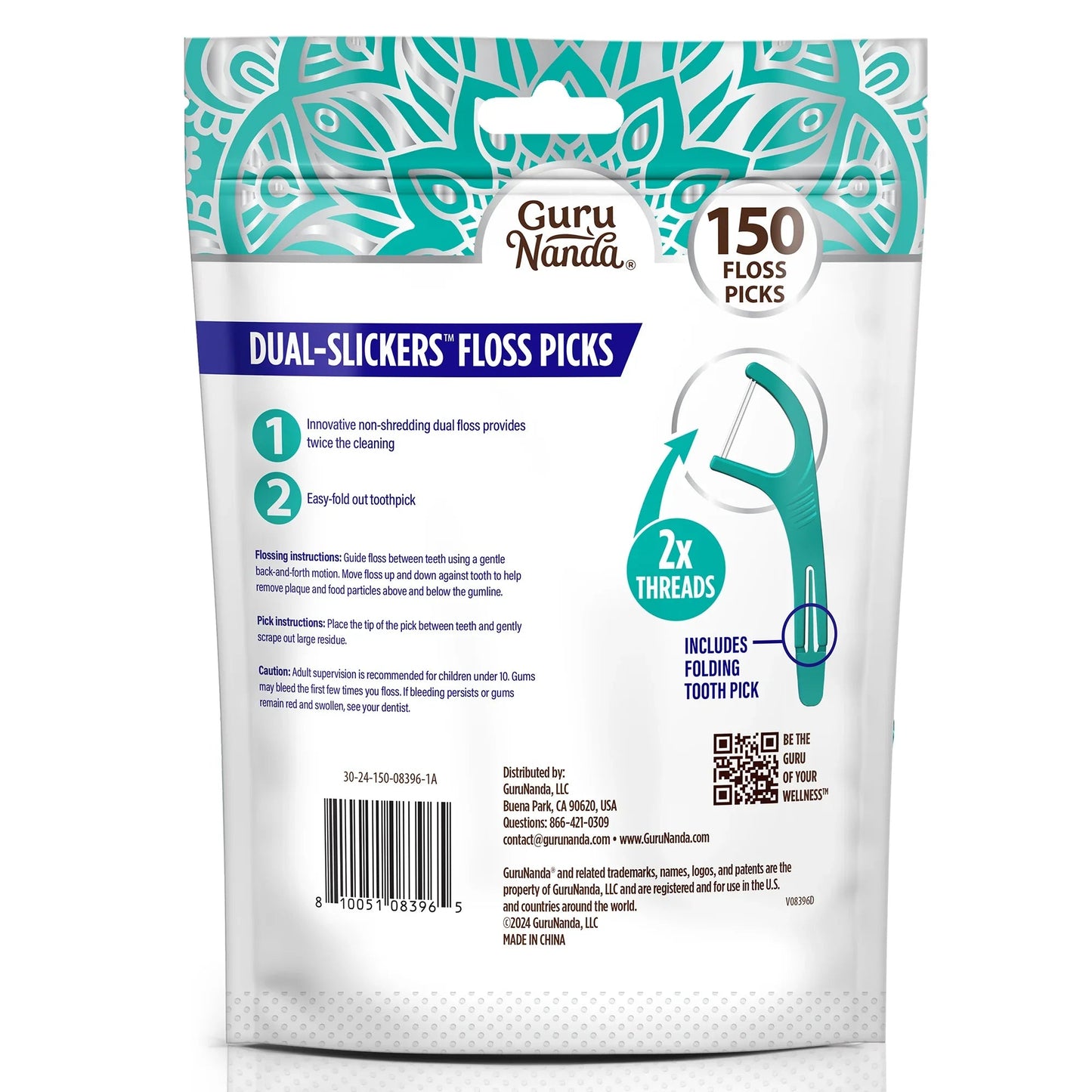 Dual-Slickers Floss Picks (150 count)
