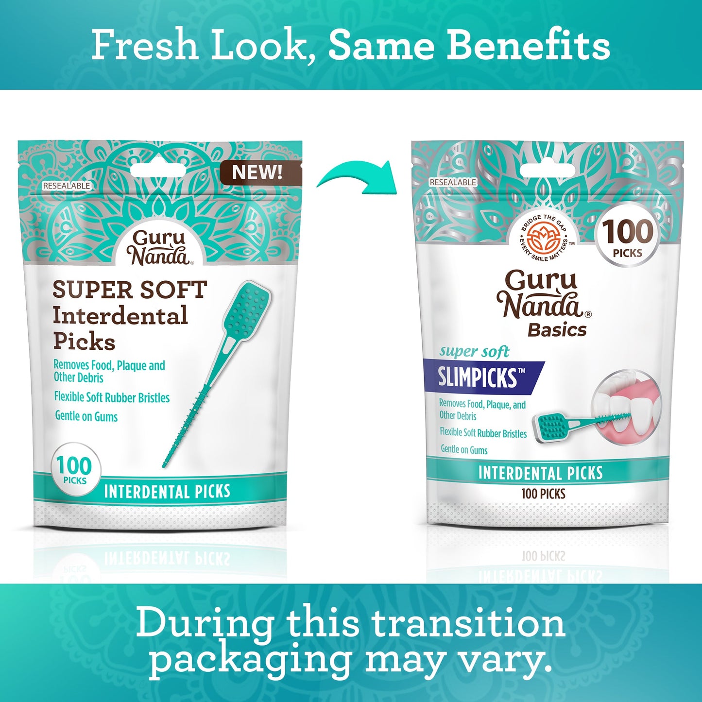 Super Soft Interdental Slimpicks - 100 Count