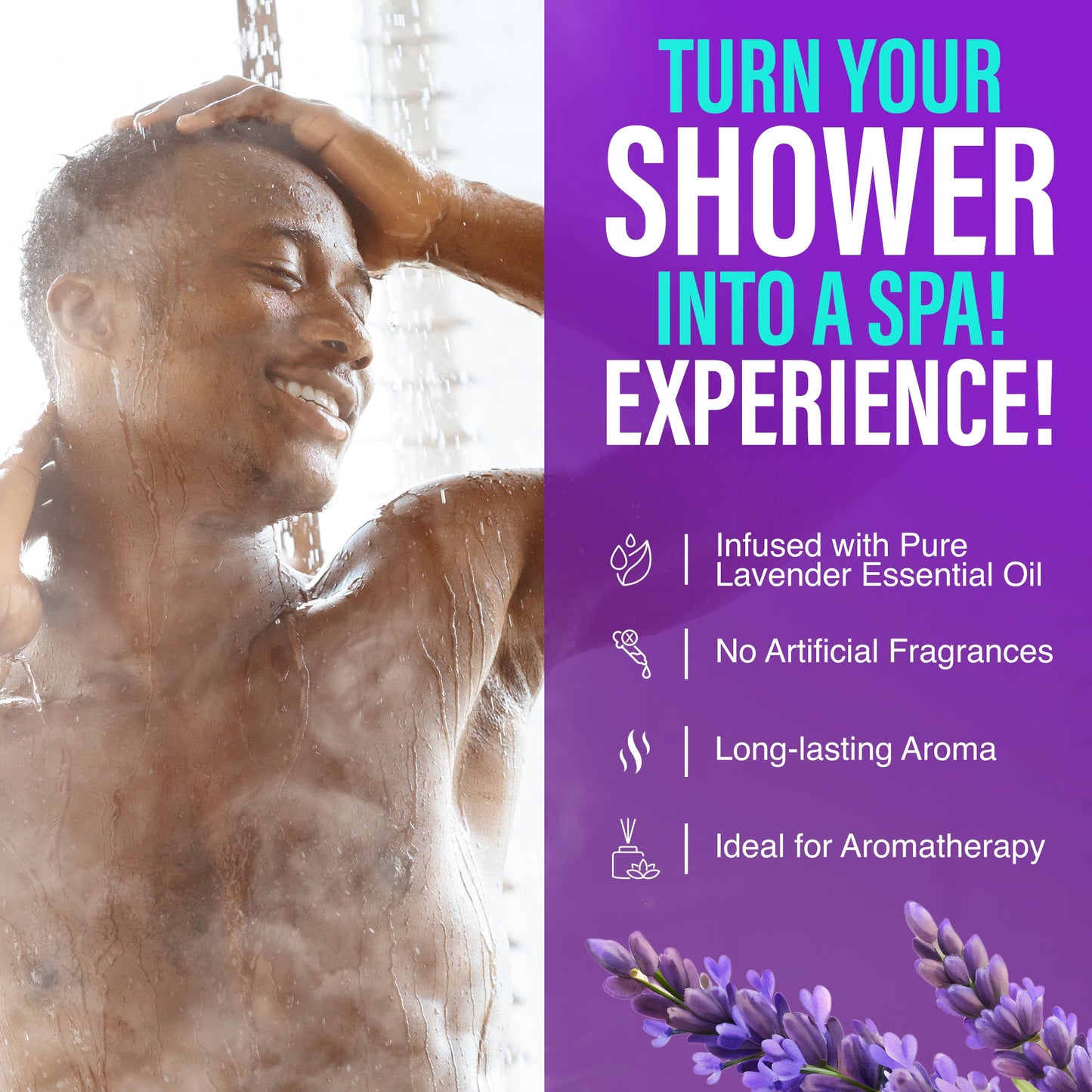 Lavender Vapor Shower Tablets - 5 Count