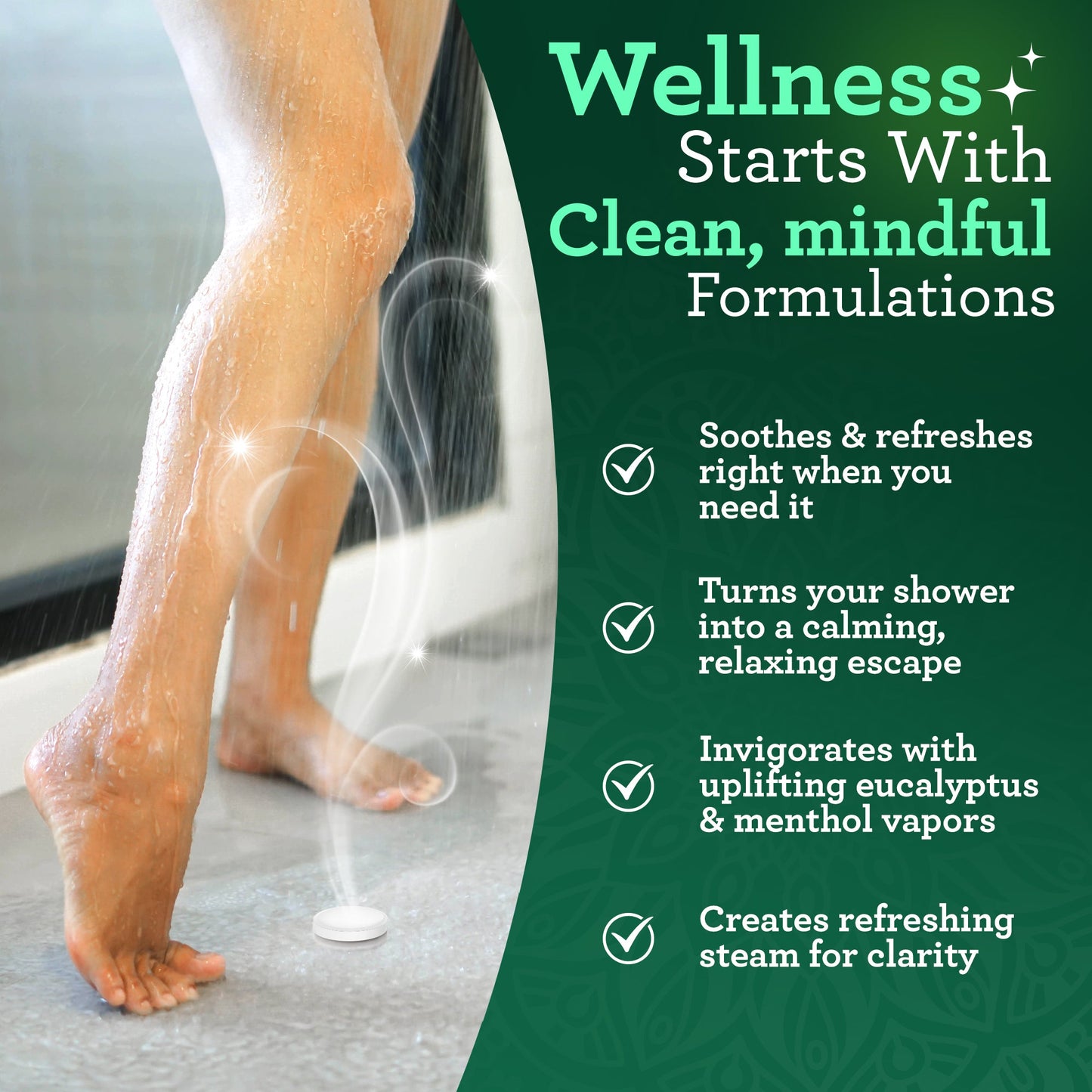 GuruNanda Eucalyptus Vapor Shower Tablets - Pack of 30