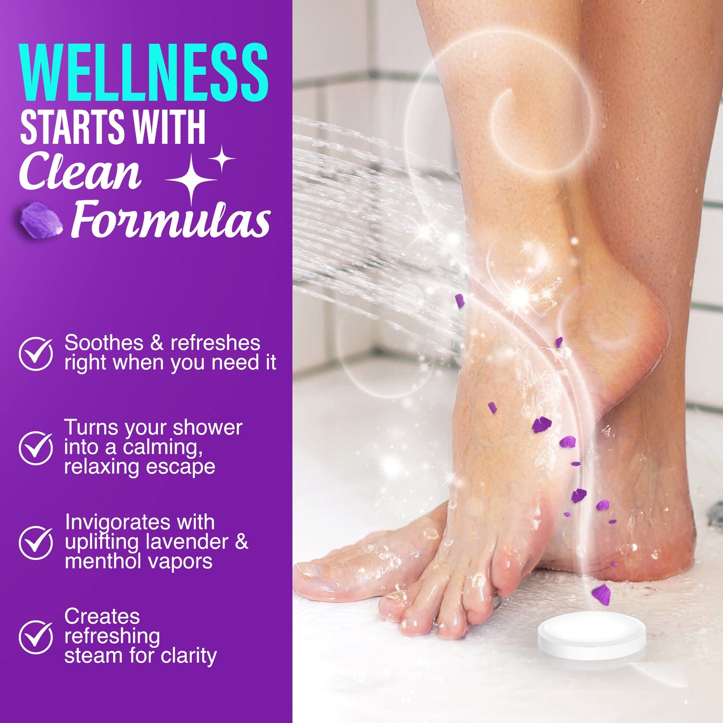 Lavender Vapor Shower Tablets - 5 Count