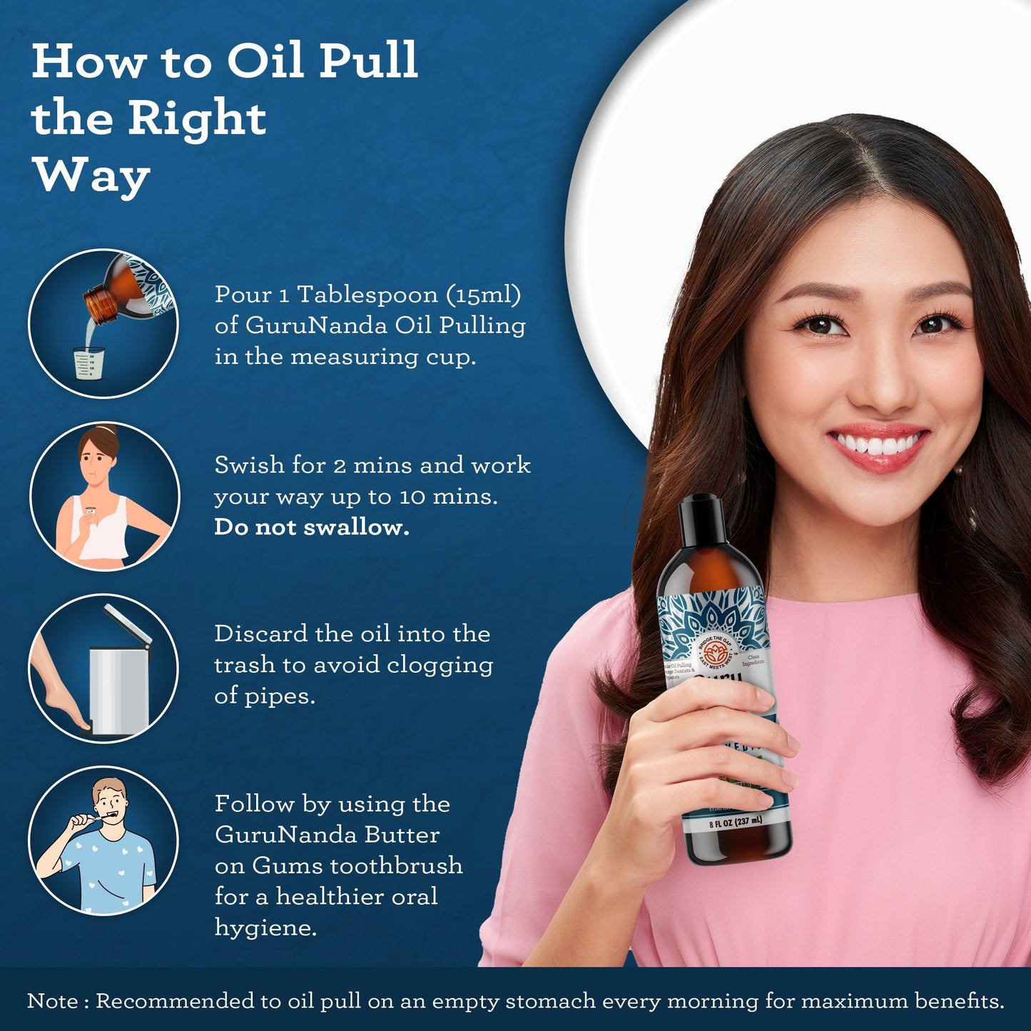 Advanced Formula Pulling Oil for Teeth & Gums, 8 Fl Oz - 1 Pk