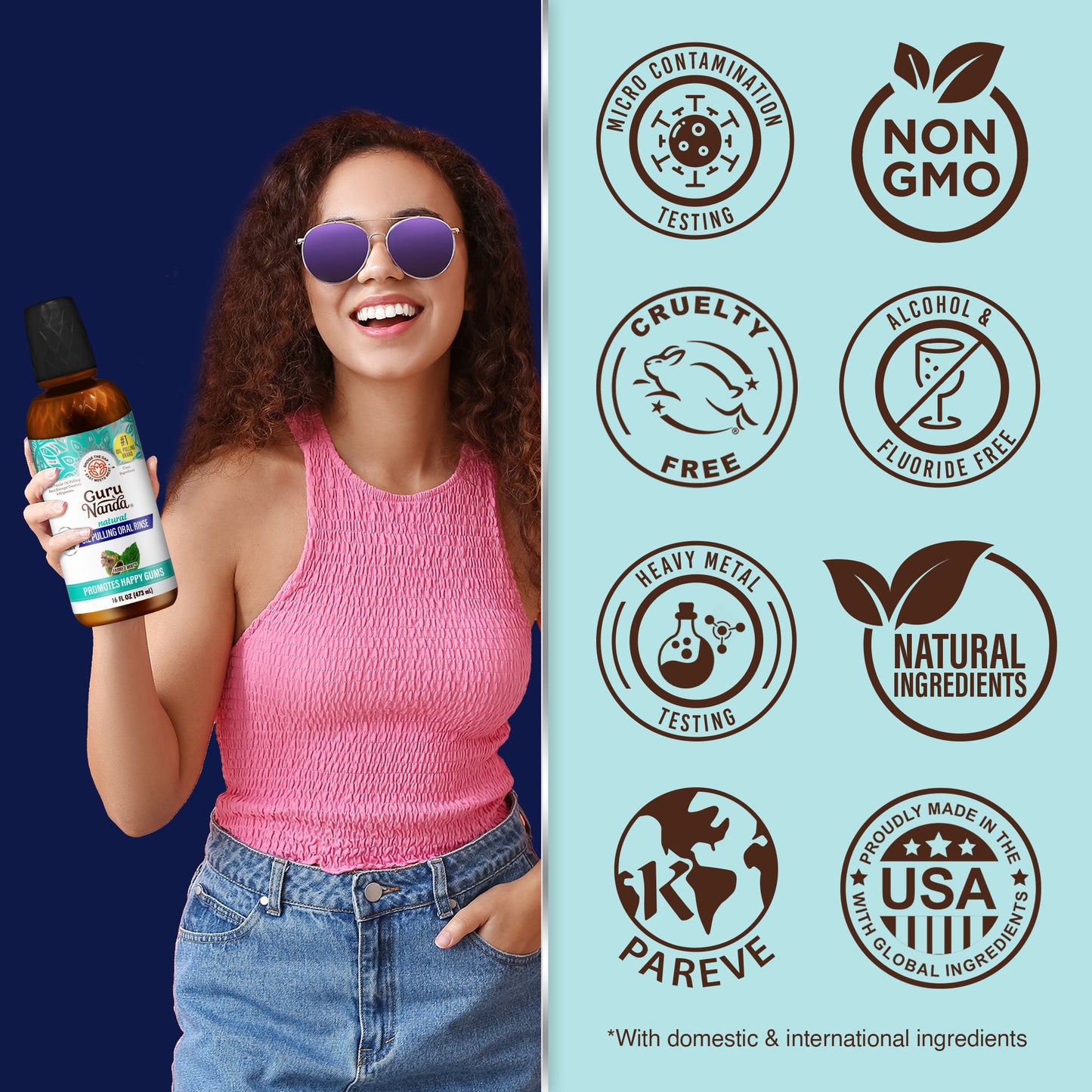 Coconut + Mint Pulling Oil with Essential Oils & Vitamins - 1 Pk