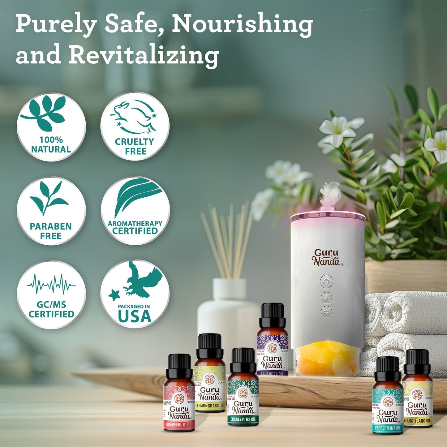 6 Essential Oils Single Notes Set, 10 ML