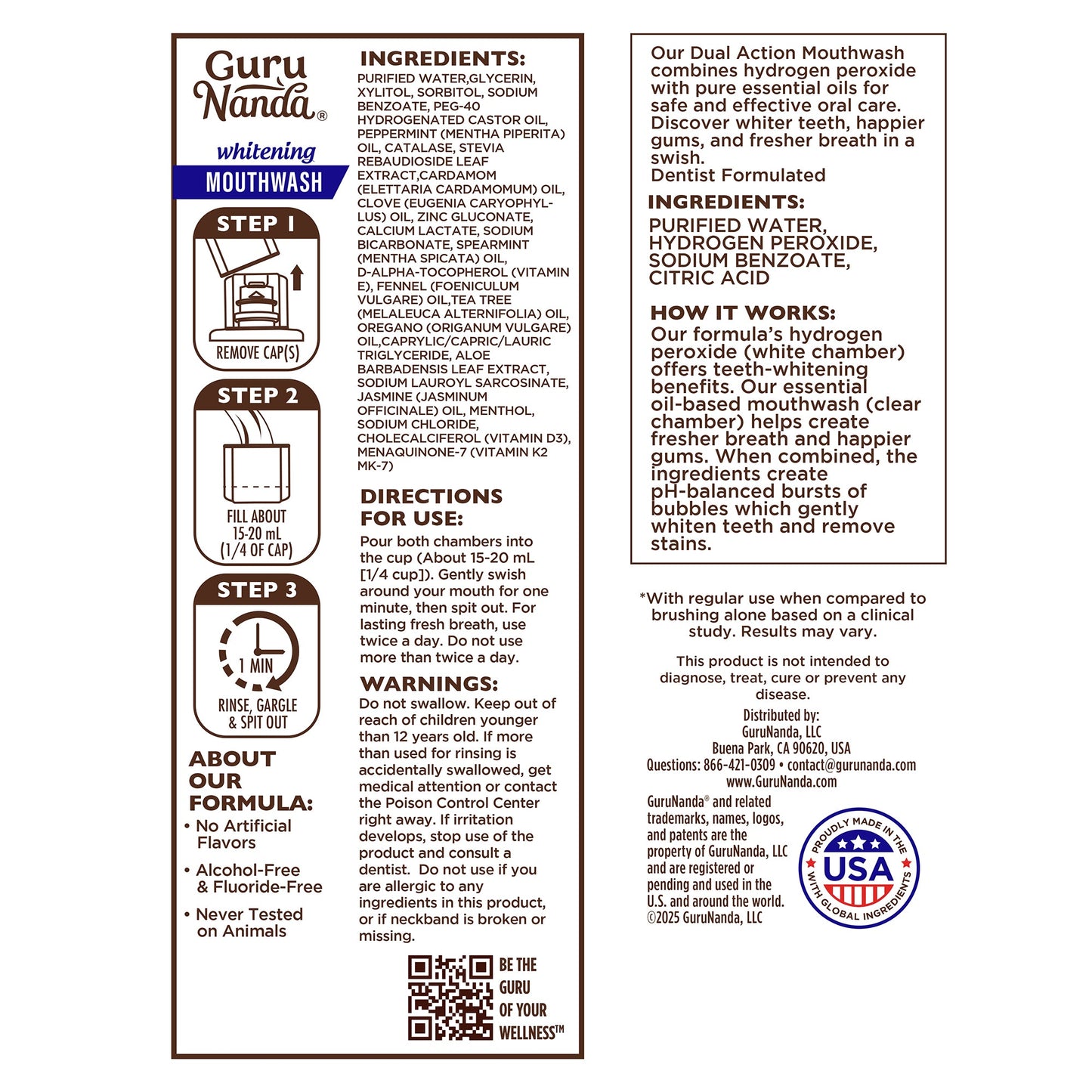 Dual Barrel Oxyburst Whitening Mouthwash, 20 Fl Oz