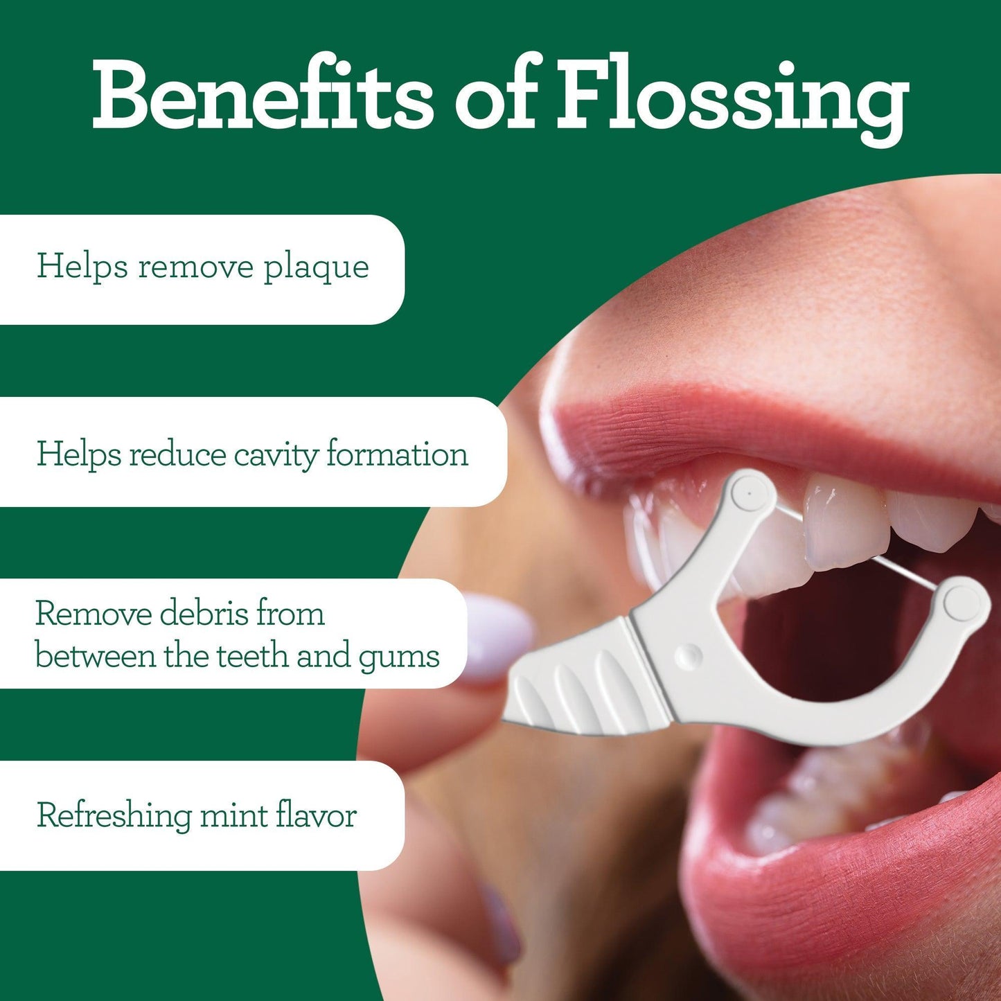 2-in-1 Dental Floss Picks (300 Count)