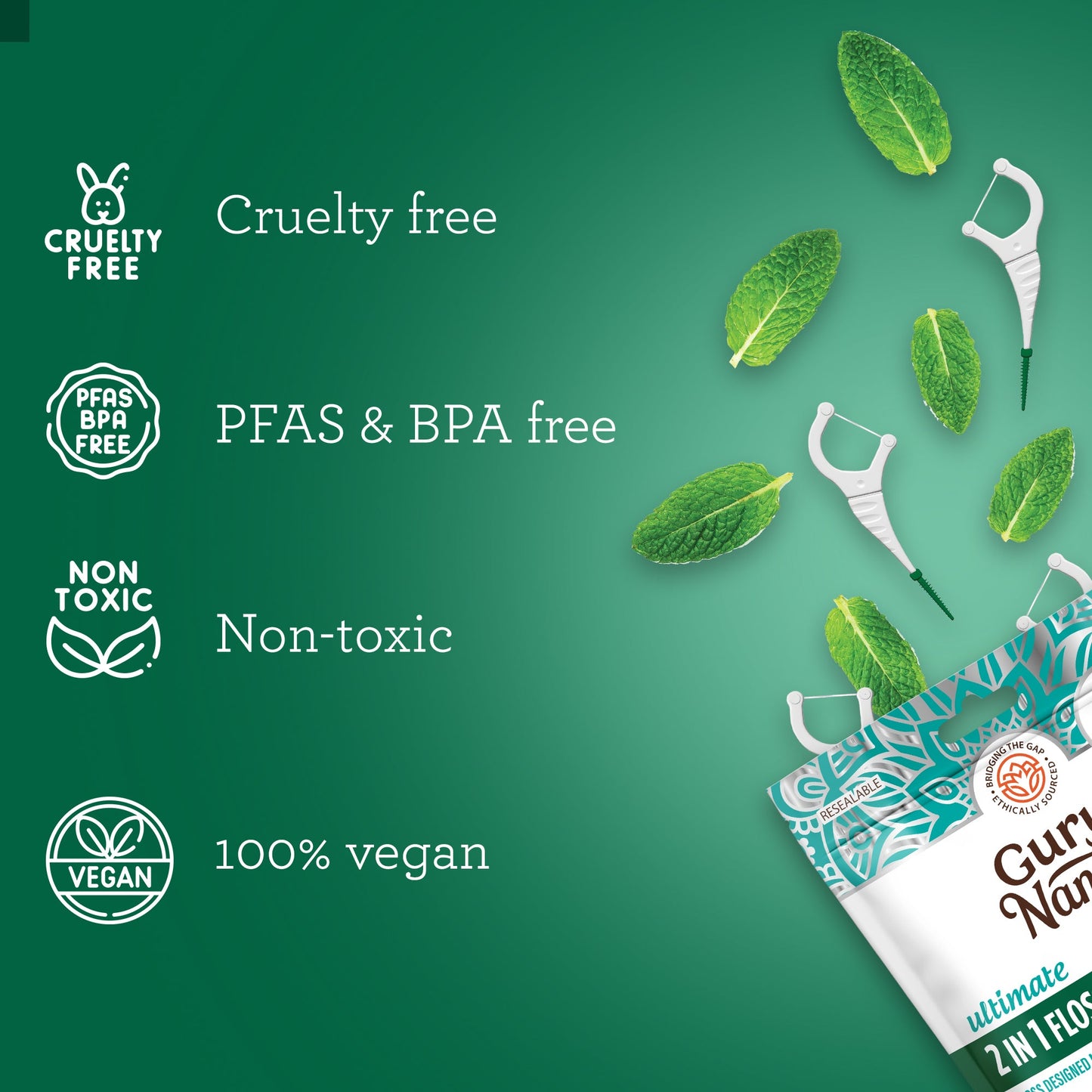 2-in-1 Dental Floss Picks (300 Count)