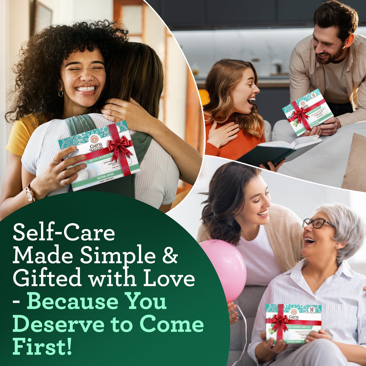 GuruNanda Eucalyptus Vapor Shower Tablets - Pack of 30