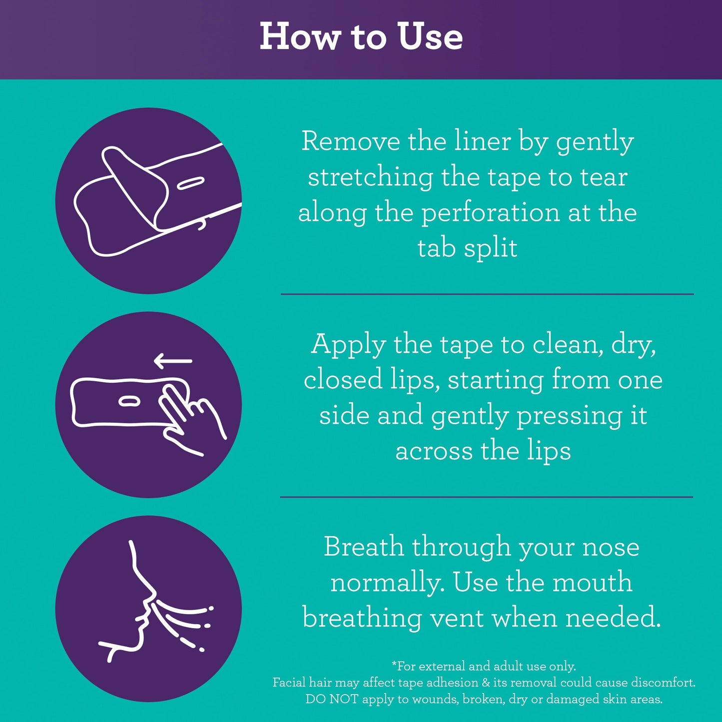 Night Tape - White - 8 Count