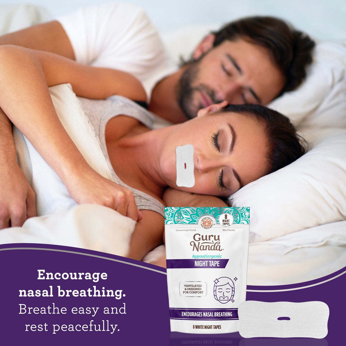 Night Tape - White - 8 Count