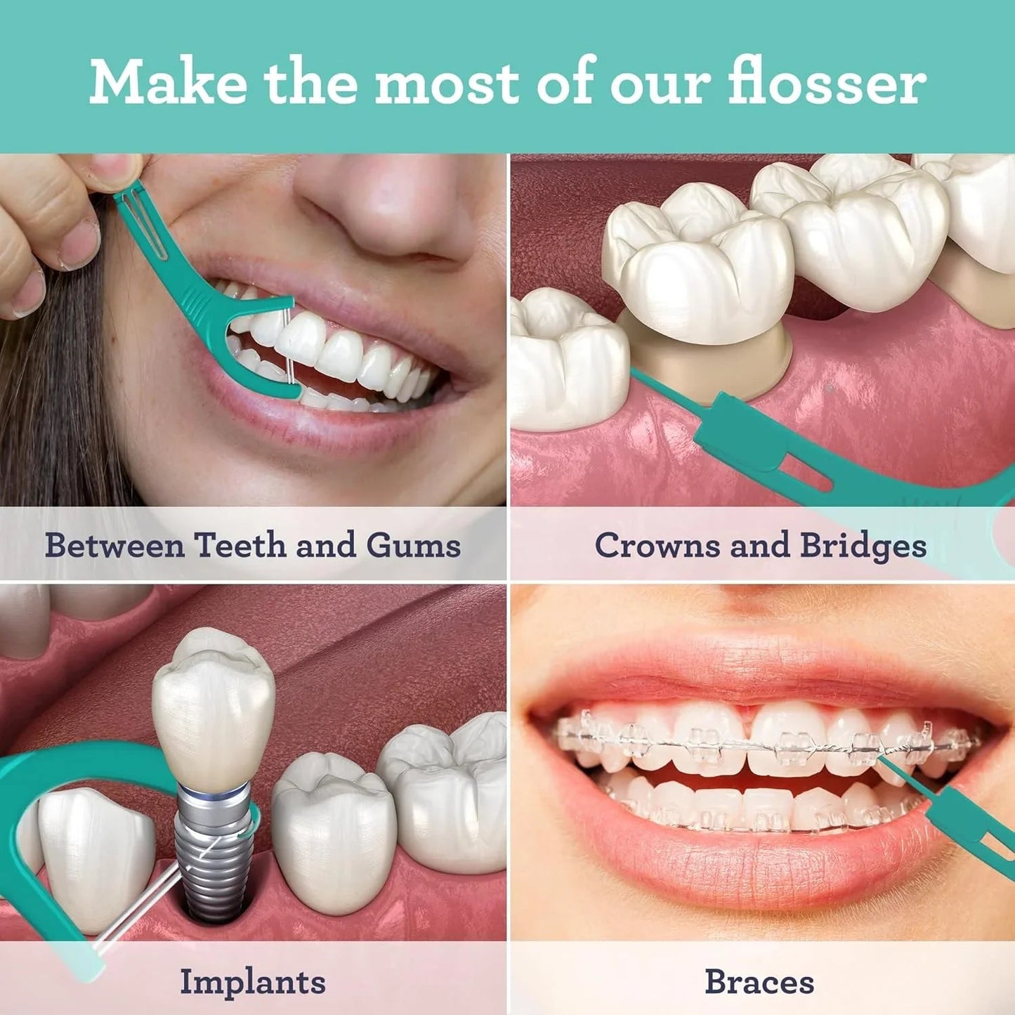 Dual-Slickers Floss Picks (150 count)