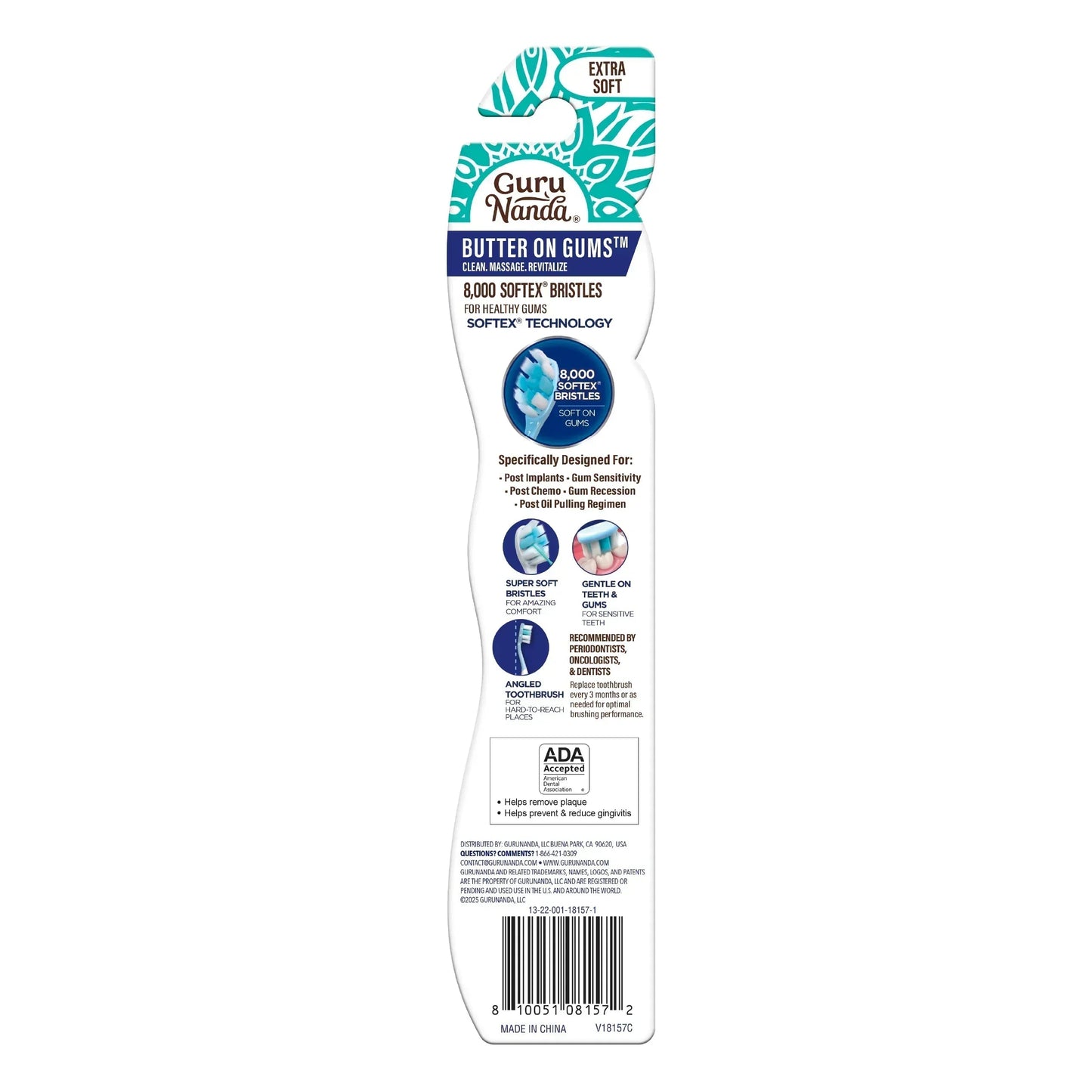 Butter on Gums Toothbrush  (1 Pack)