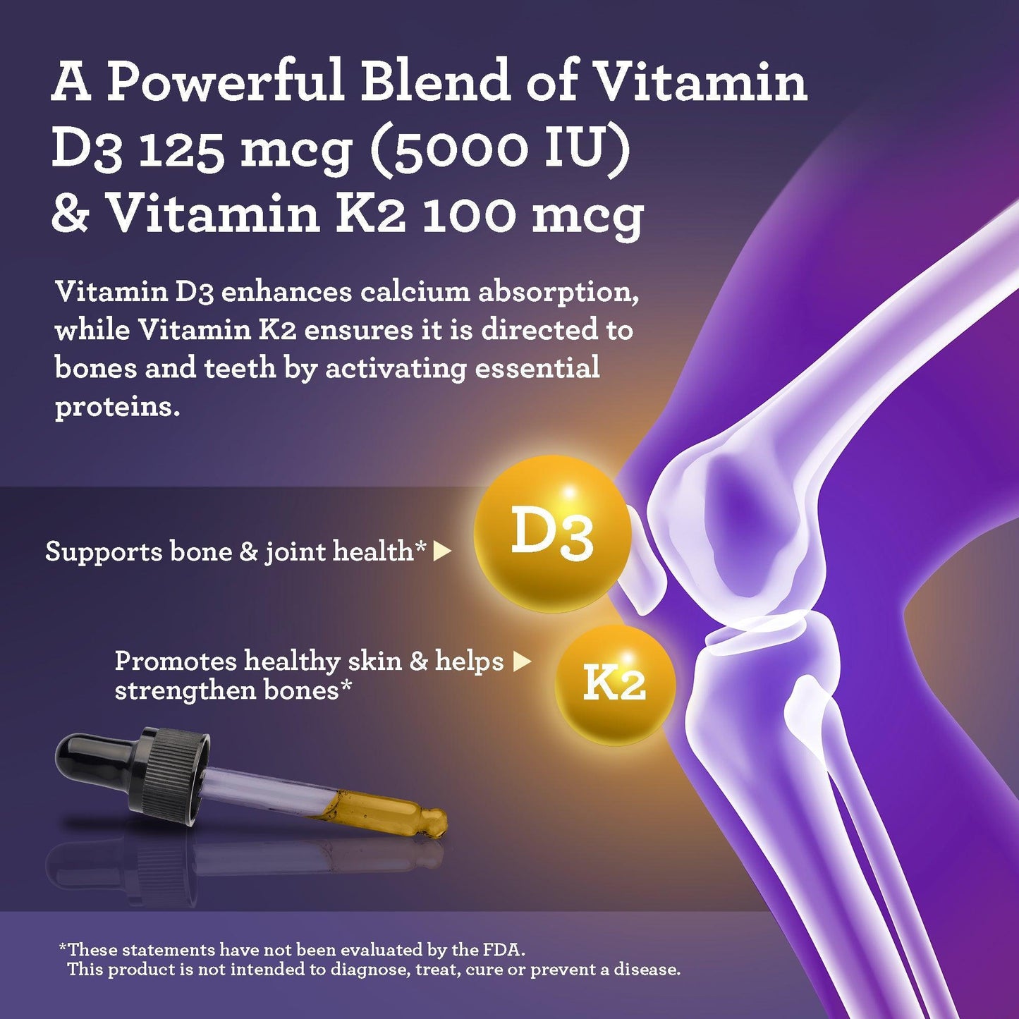 Natural Cold Pressed Black Seed Oil With Vitamin D3, K2 & E