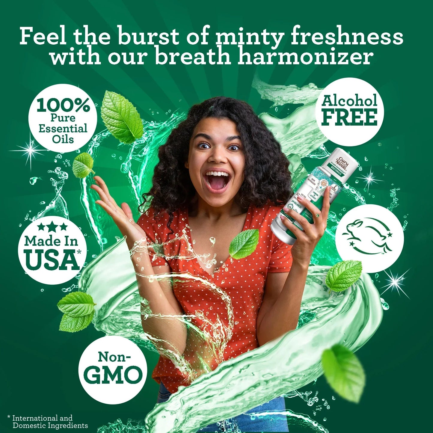 Dual Barrel Breath Harmonizer Mouthwash - Wild Mint - 20oz