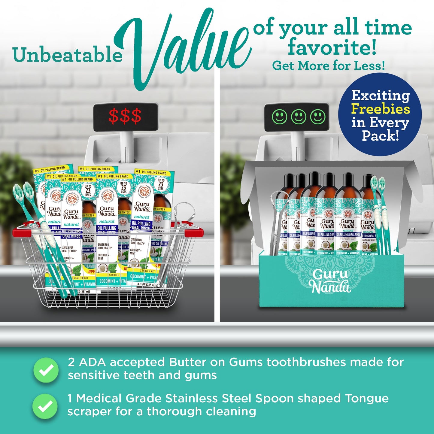 Cocomint Pulling Oil with 7 Essential Oils & Vitamins D3, E & K2, 8 oz