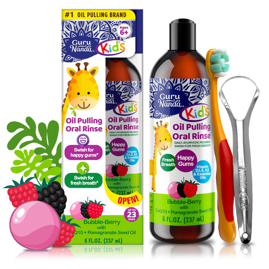 Kids Oil Pulling- Berry Lemon Rose Flavor ¨C 8 oz