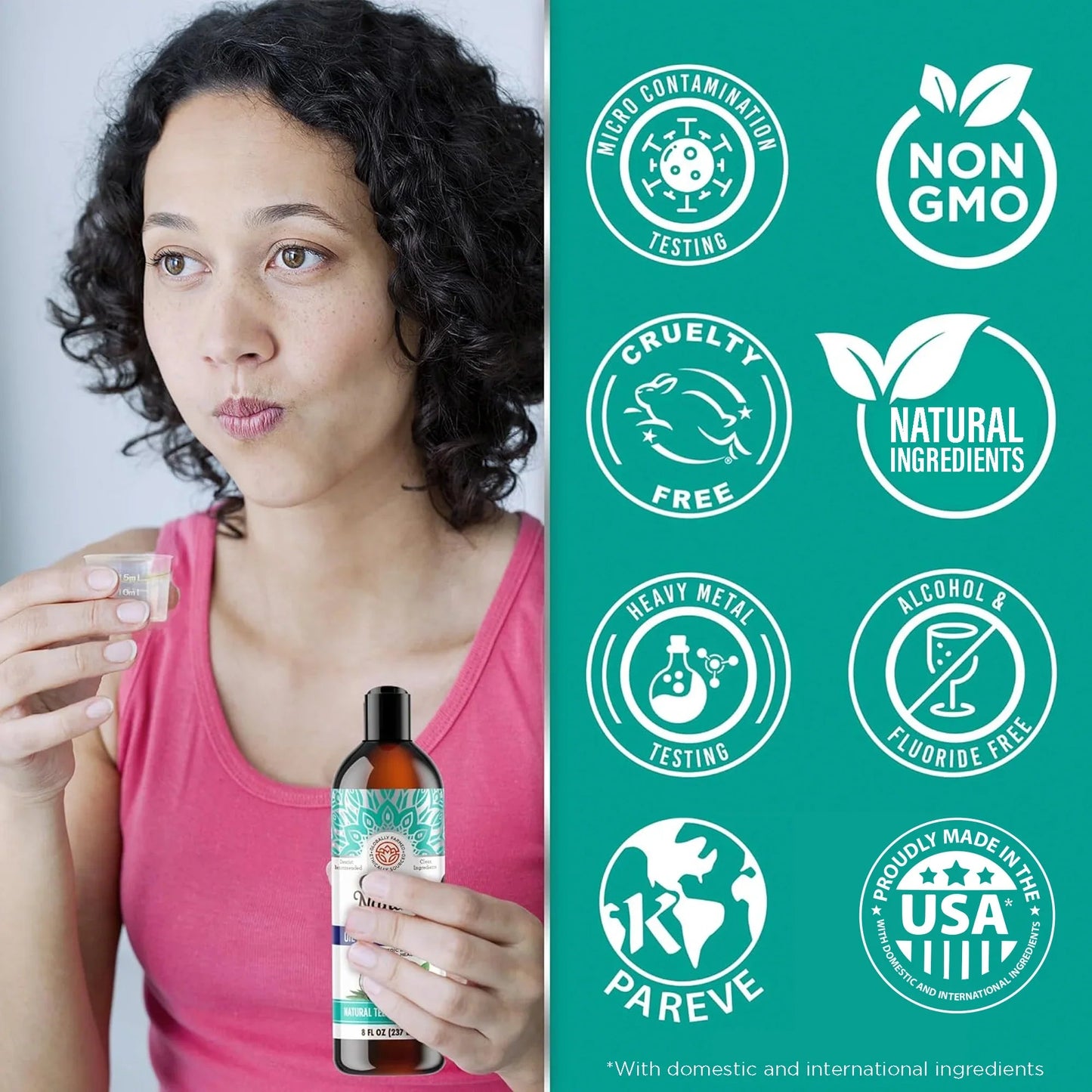 Cocomint Pulling Oil with 7 Essential Oils & Vitamins D3, E & K2, 8 oz