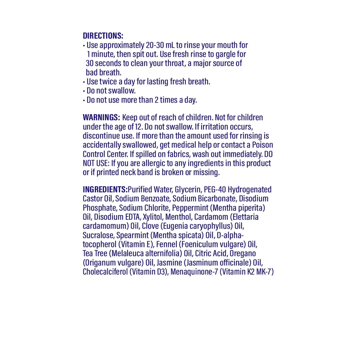 Oral Rinse Breath Harmonizer Mouthwash - Wild Mint (16 Fl Oz)