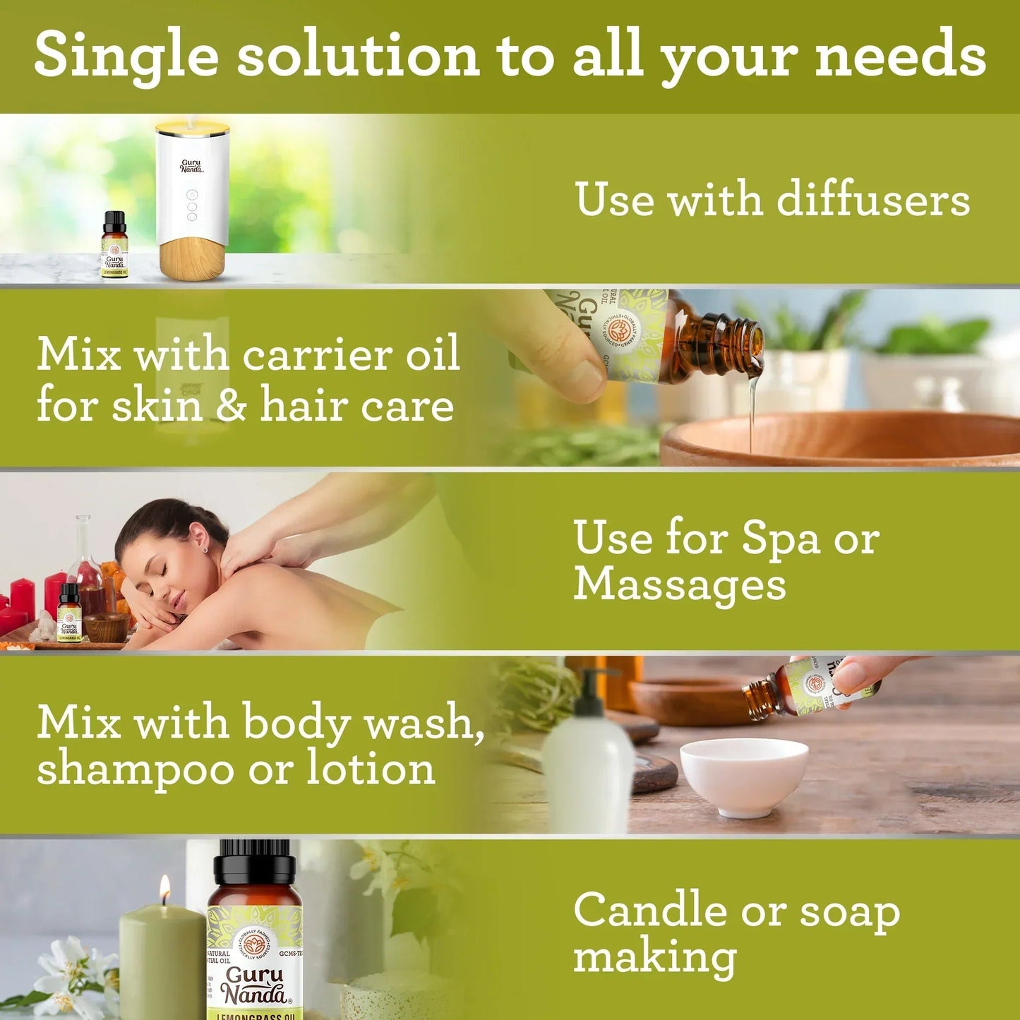 Lemongrass Essential Oil, 15 ML - 2 PK