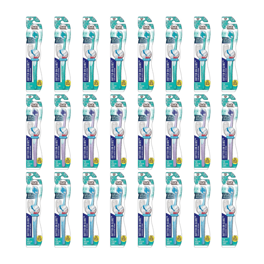 BUTTER ON GUMS TOOTHBRUSH, COLORS MAY VARY (24-PACK)