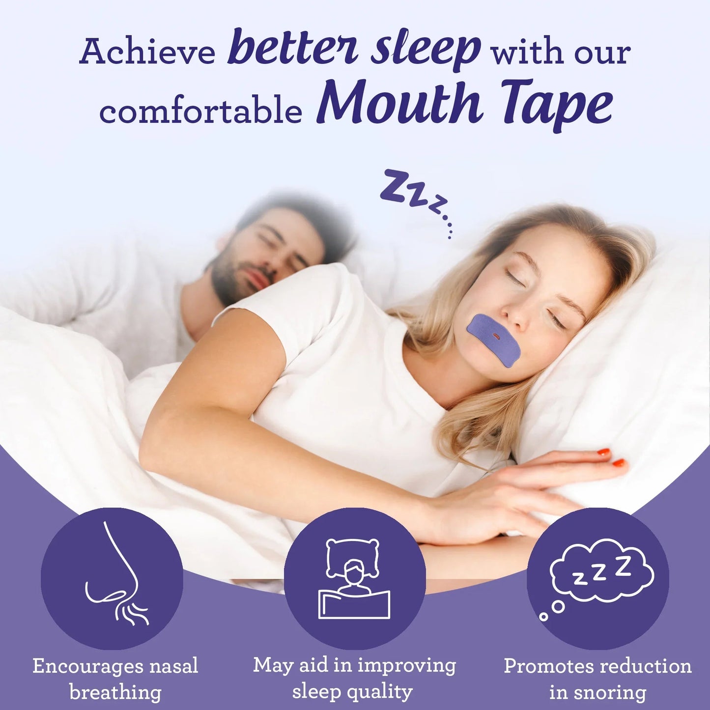 Lavender Infused Mouth Tape - 60 Count
