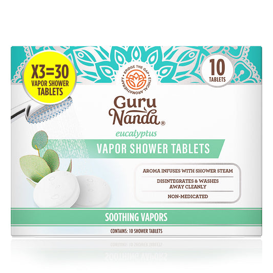 GuruNanda Eucalyptus Vapor Shower Tablets - Pack of 30