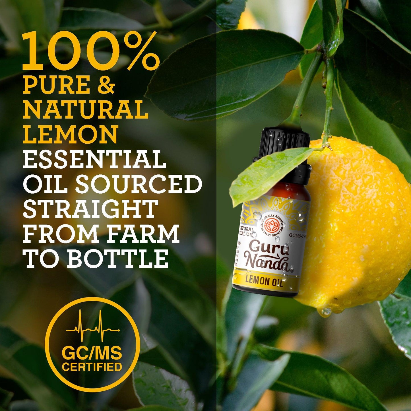 Lemon Essential Oil, 15 ML - 2 PK
