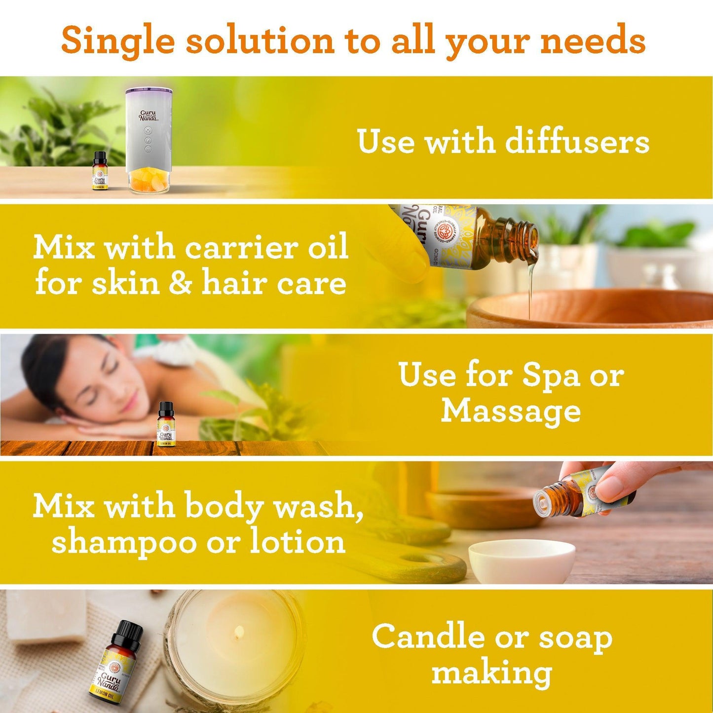 Lemon Essential Oil, 15 ML - 2 PK