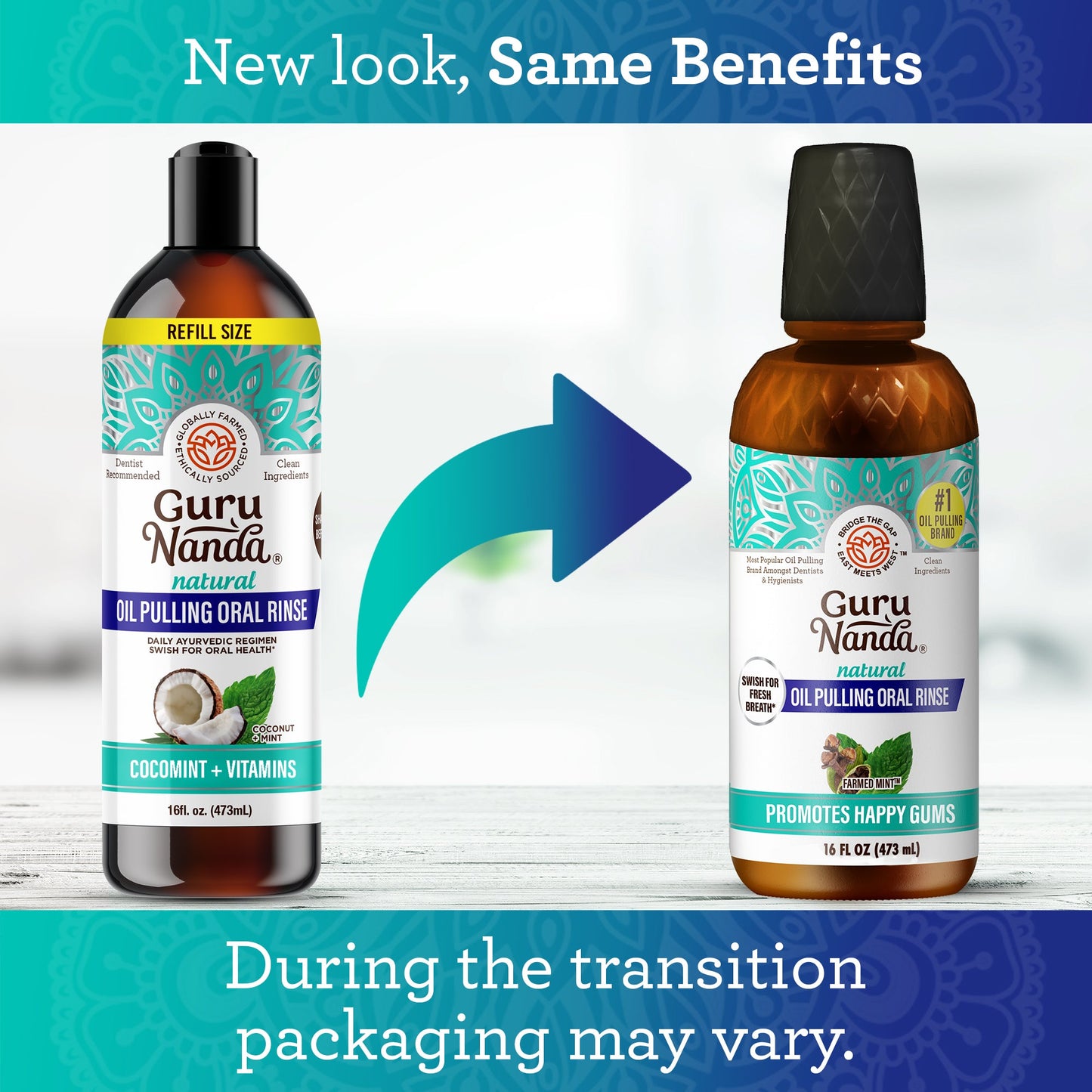 Coconut + Mint Pulling Oil with Essential Oils & Vitamins - 1 Pk